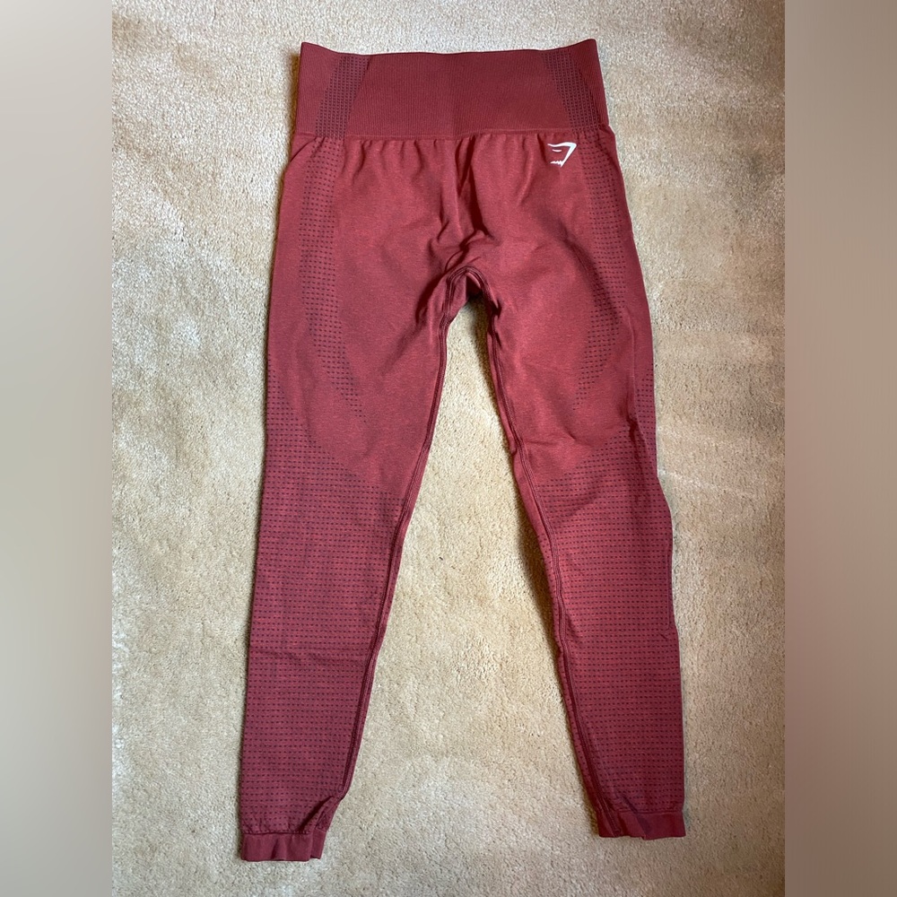 Gymshark Vital Seamless Leggings Red Marl